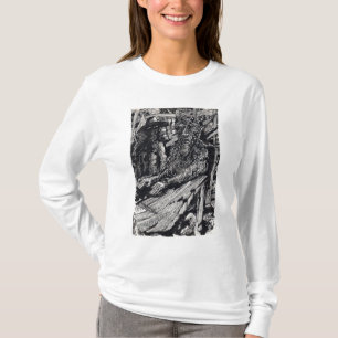 Camiseta "¡Confiesa!", dibujo de tinta india