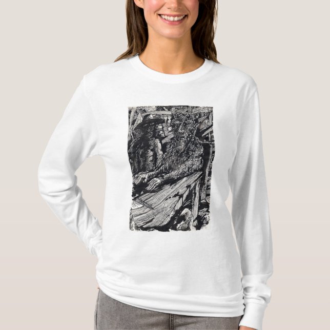 Camiseta "¡Confiesa!", dibujo de tinta india (Anverso)