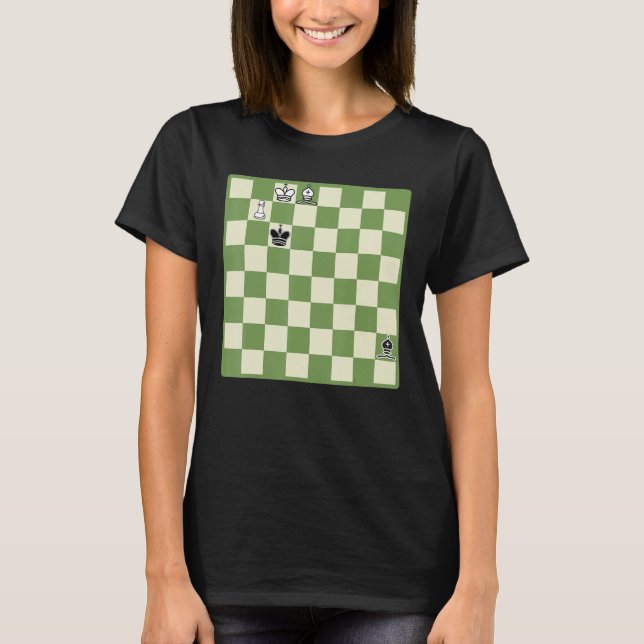 Camiseta Configuración clásica de tablero de ajedrez (Anverso)