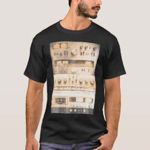 Camiseta Configuración del sistema de sonido Hifi Collage d