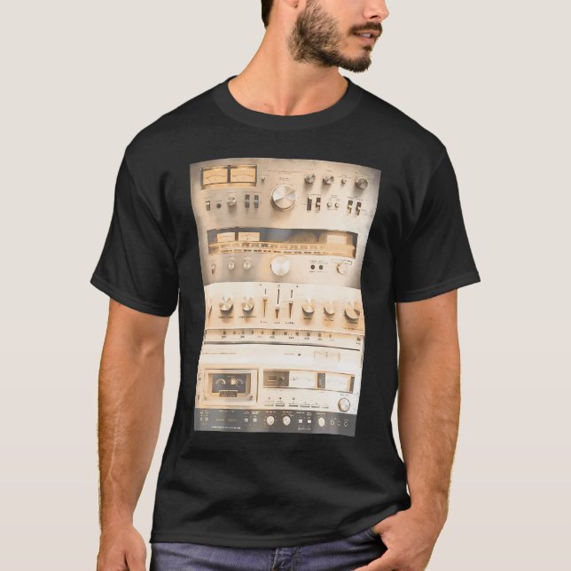 Camiseta Configuración del sistema de sonido Hifi Collage d (Anverso)