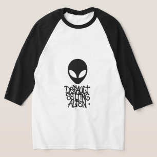 Camiseta Configuración Predeterminada Alien (Estilo 1 Blanc