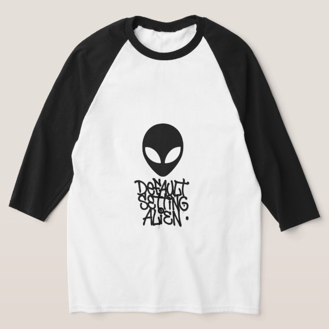 Camiseta Configuración Predeterminada Alien (Estilo 1 Blanc (Distribución)
