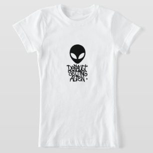 Camiseta Configuración Predeterminada Alien (Estilo 1 Blanc