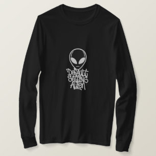 Camiseta Configuración Predeterminada Alien (Estilo 2 Negro