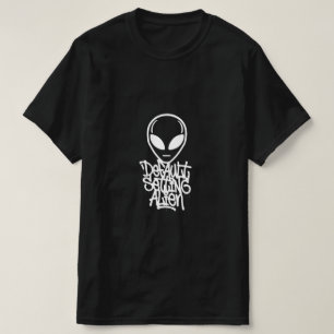 Camiseta Configuración Predeterminada Alien (Estilo 2 Negro
