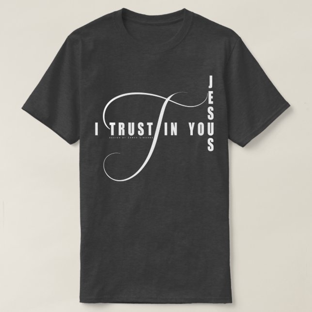 Camiseta Confío En Ti Jesús (Diseño del anverso)