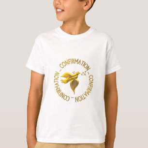 Camiseta Confirmación dorada y espíritu sagrado