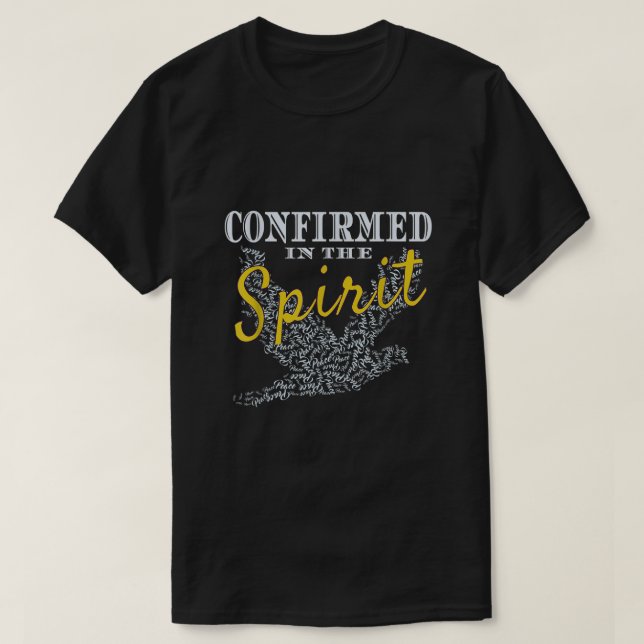 Camiseta Confirmado En La Confirmación De Espíritu La Palab (Diseño del anverso)