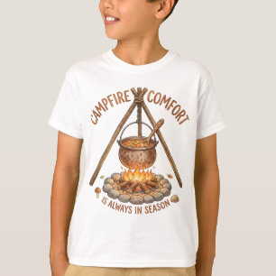 Camiseta Confort de fogata Cocina de camping al aire libre