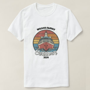 Camiseta Confrontación anual de nombre de crucero familiar