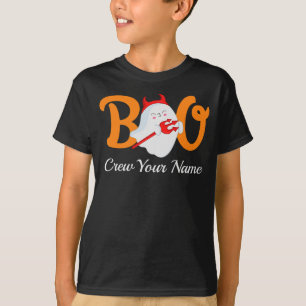 Camiseta Confrontación familiar de Boo Crew Naranja Hallowe