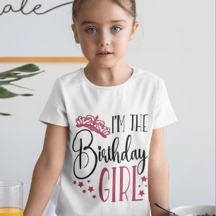 Camiseta Confrontación personalizada de cumpleaños de Chica