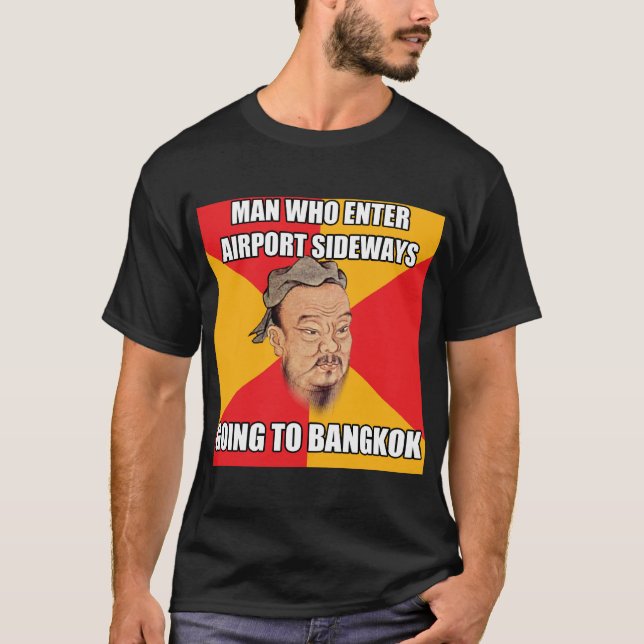 Camiseta Confucio dice ir a Bangkok (Anverso)