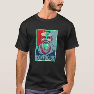 Camiseta Confucio estilo maestro chino Poster arte pop T S