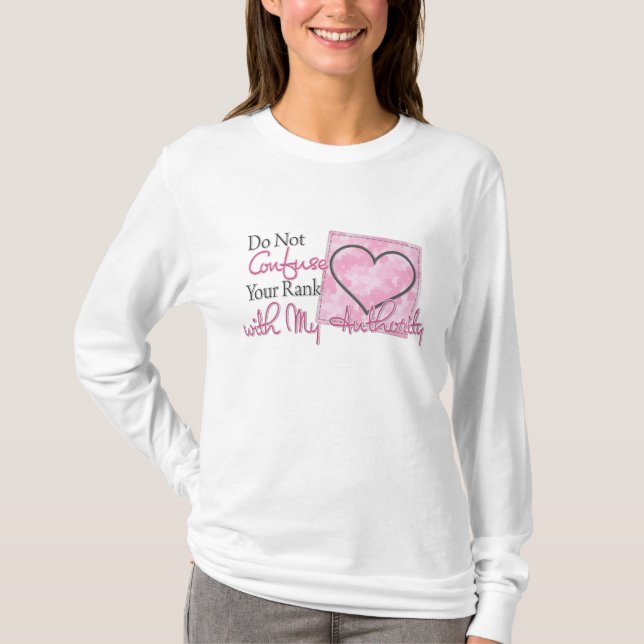 Camiseta Confunda a su fila mi autoridad (Anverso)