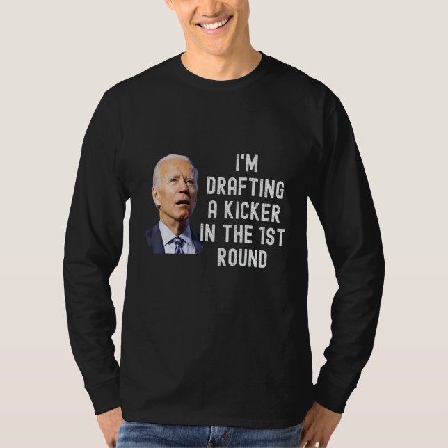 Camiseta Confundido diseño de Kicker Funny Fantasy Football (Anverso)