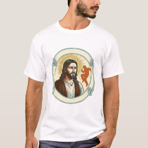 Camiseta Confundido Jesús Tendencia Viral de Baile Silueta 