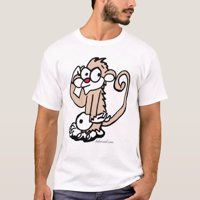 Camiseta confusa del mono (Anverso)