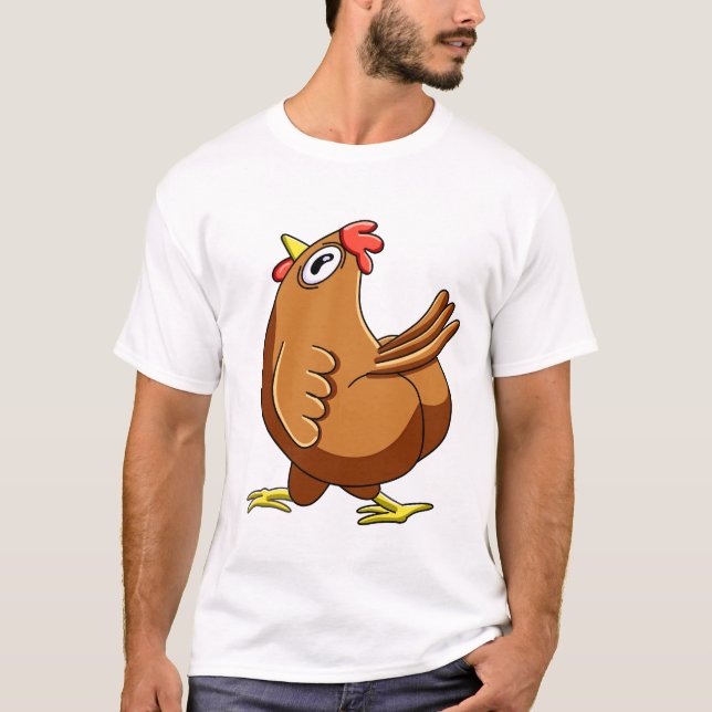 Camiseta Confused Chicken Meme (Anverso)