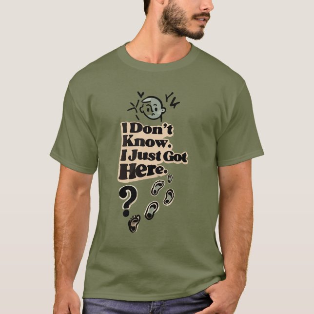 Camiseta Confused Introvert Quote T-Shirt – “I Don’t Know (Anverso)