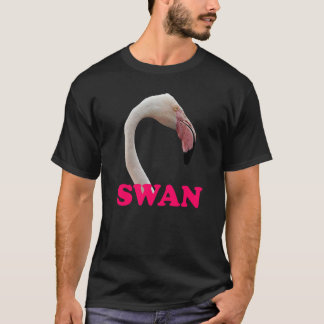 Camiseta Confusión De Flamingo Rosado De Cisne Meme De Adul