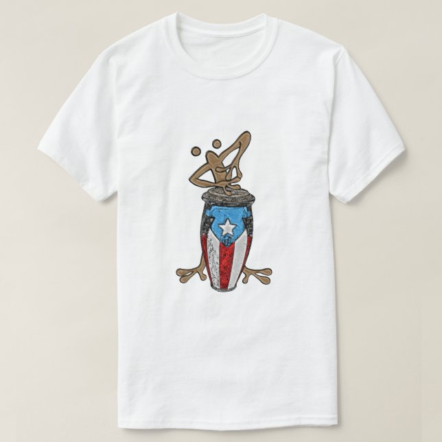 Camiseta Conga Coqui Taino (Diseño del anverso)