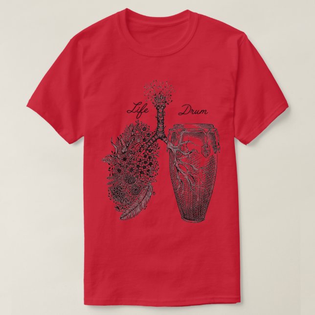 Camiseta Conga Drums Bongo Drums batería (Diseño del anverso)