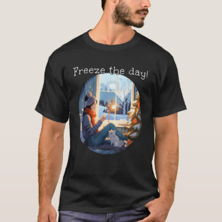 Camiseta Congela los días divertidos en casa con Cat en Win