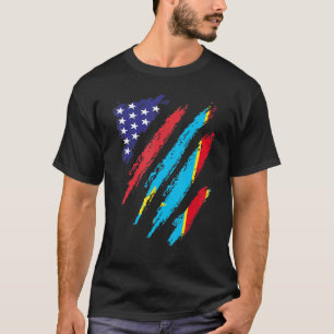 Camiseta Congo Bandera Americana Grosera Patrimonio de la H