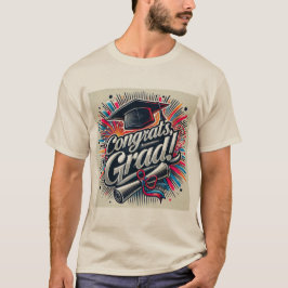 Camiseta Congrats Grad T-Shirt | Celebración de la graduaci