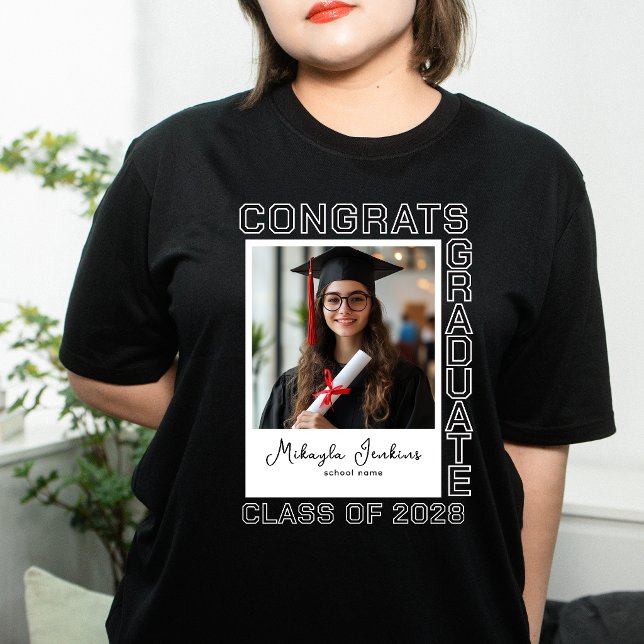 Camiseta Congrats Graduate Matching Family Custom Photo (Subido por el creador)