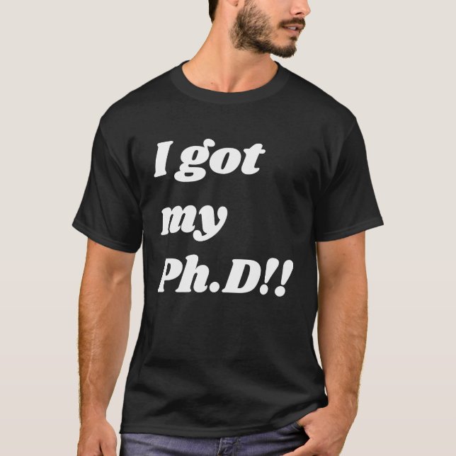 Camiseta Congratulation  for the PhD graduate (Anverso)