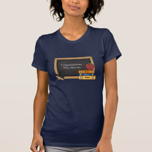 Camiseta congratulatoria de la pizarra del