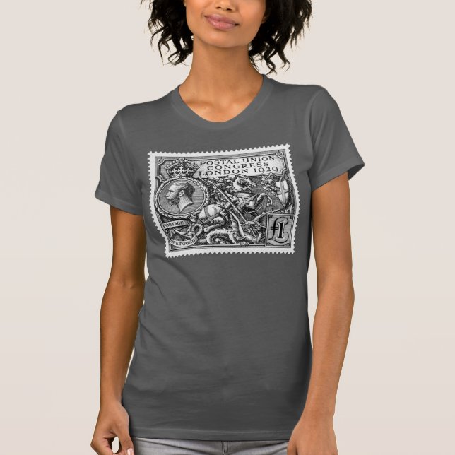 Camiseta Congreso postal 1929 de la unión sello de 1 libra (Anverso)