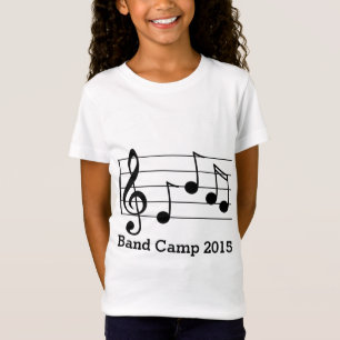 Camiseta congriegue el clef agudo y el personal de la