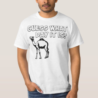 Camiseta ¿Conjetura qué día es? Camello del día de chepa