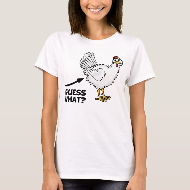 Camiseta Conjetura qué extremo del pollo (Anverso)