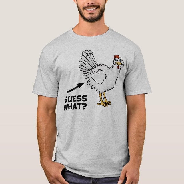 Camiseta Conjetura qué extremo del pollo (Anverso)