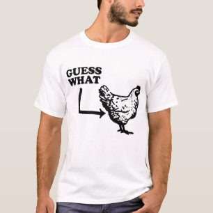 Camiseta Conjetura qué pollo divertido del extremo del