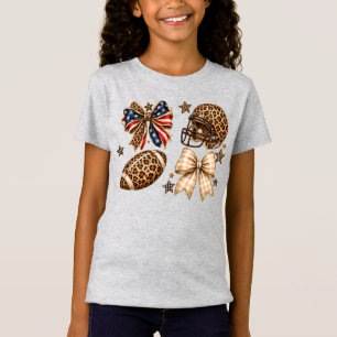 Camiseta Conjunto Coqueto de Fútbol Leopardo USA para Día d