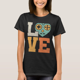 Camiseta Conjunto de amor Videojuego vintage Disfraz Gamin