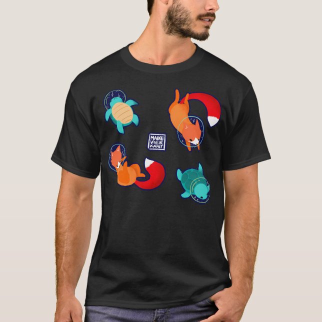 Camiseta Conjunto de animales de espacio 1 (Anverso)