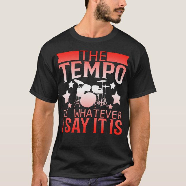 Camiseta Conjunto de Batería de Tempo Drumming Cool (Anverso)