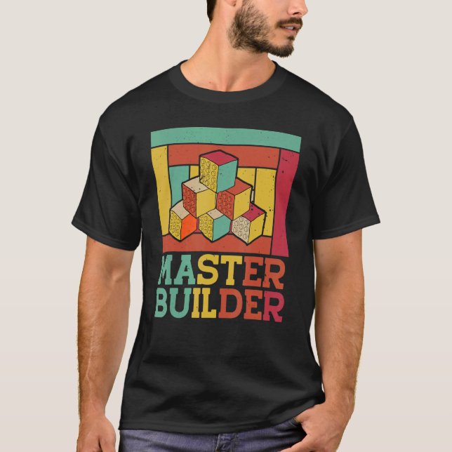 Camiseta Conjunto de bloques de construcción Master Builder (Anverso)