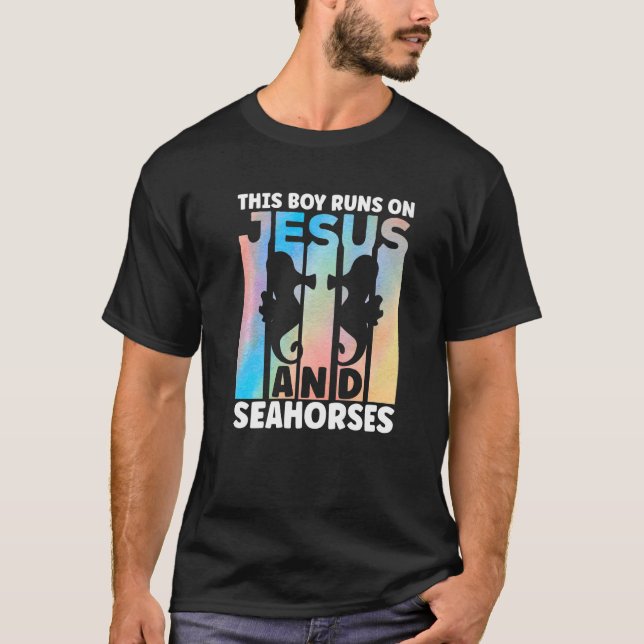 Camiseta Conjunto de Caballito de Mar para Amantes del Caba (Anverso)