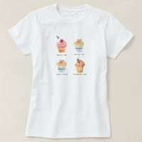 Conjunto de Clipart de Cupcakes con Acuarela