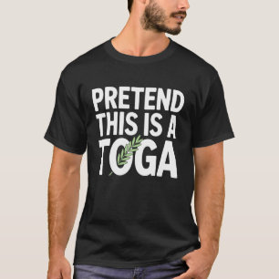 Camiseta Conjunto De Fiesta Griega Finge Que Es Una Toga Di