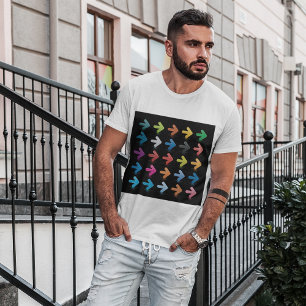 Camiseta Conjunto de Flechas Brillantes Establece Indicador