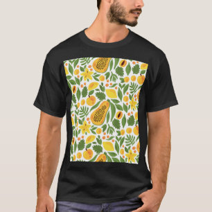 Camiseta Conjunto de frutas exóticas: Papaya, limón, mango